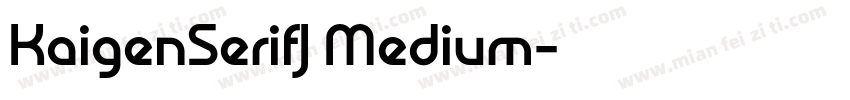 KaigenSerifJ Medium字体转换